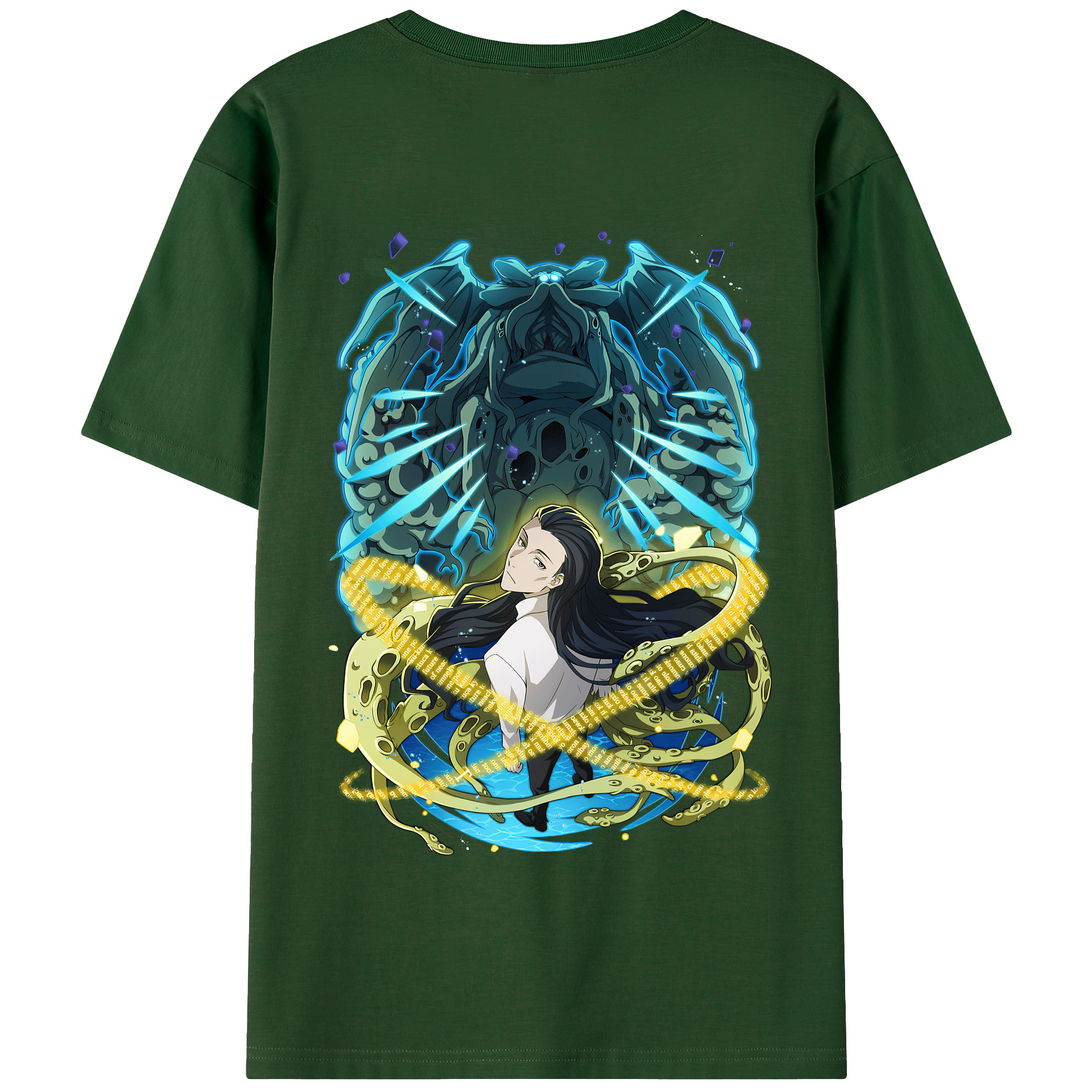 （画像用） 文豪ストレイドッグス Bungo Stray Dogs 綿100％半袖Tシャツ（背面プリント）